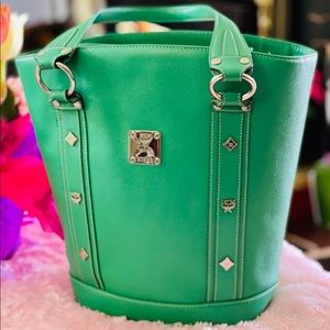 MCM medium bucket bag